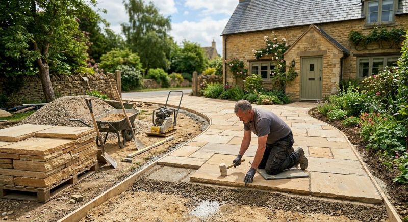 Stone Driveway Construction in Denver County, CO